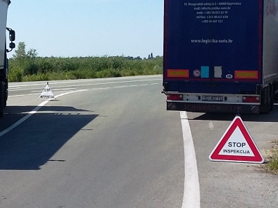 Na graničnom prijelazu Donji Miholjac (HR) – Dravasczaboltz (H) održana bilateralna akcija inspekcijskog nadzora cestovnog prijevoza tereta i putnika